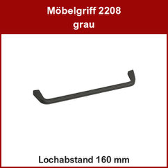 Möbelgriff grau; Bügelgriff