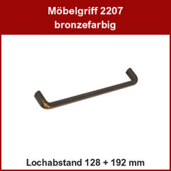 Möbelgriff bronzefarbig; Bügelgriff