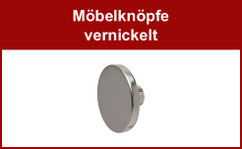 Möbelknöpfe vernickelt
