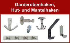Garderobenhaken, Huthaken, Mantelhaken