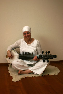 with Rabab - ancient North Indian Instrument