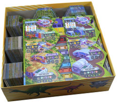 folded space insert organizer dinosaur world