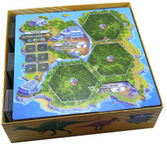 folded space insert organizer dinosaur world