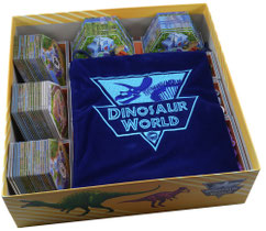folded space insert organizer dinosaur world
