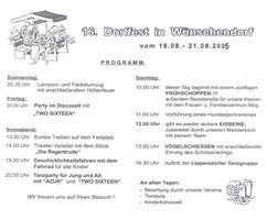 Bild: Wünschendorf Erzgebirge Dorffest 2005