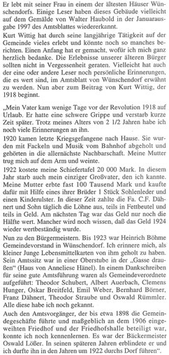 Bild: Wünschendorf Erzgebirge Wittig Bürgermeister