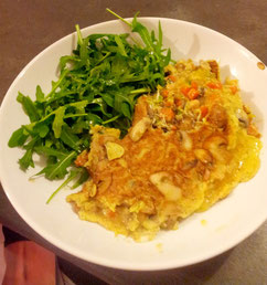 omelette aux graines germées