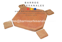 <img src="Loseta Bendix con inserto de Barro al Natural.jpg" alt=" Loseta Bendix con inserto de Barro al Natural hecha en México 100% a mano" />