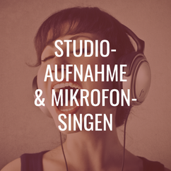Studioaufnahme und Mikrofonsingen