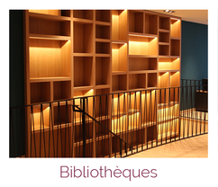 Bibliothèque sur mesure en menuiserie bois artisanale