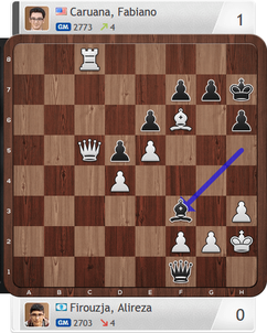 Firouzja-Caruana, Partie 1, Magnus Carlsen Invitational