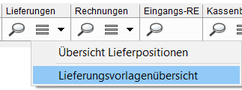 Lieferungsvorlagenübersicht