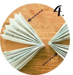 Bild: DIY Papier Rosetten und Papierfächer - mit dieser Anleitung Papierfalter als Partydeko und Hochzeitsdeko einfach selber machen, gefunden auf www.Partystories.de