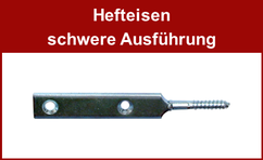 Hefteisen, Blattschrauben, schwere Ausführung