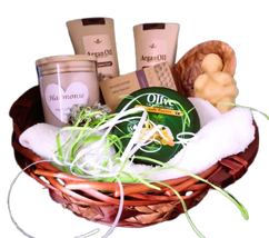 Geschenkkorb "Wohlfühlpaket", natürliche Kosmetik & Duftseifen ideal zum Wohlfühlen & Entspannen, € 50,50