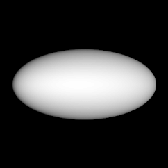 Animation der Rotation Haumeas. Aufgrund ihrer schnellen Rotation wird sie zu einem "Rugbyball" geformt. © photometry.wordpress.com
