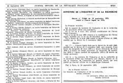 Journal Officiel du 20 septembre 1975.