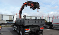 Actros mit Wechselpritsche zum Warentransport - Tobias Lutz Arbeitsgerät