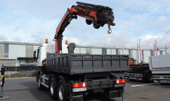 Actros mit Wechselpritsche zum Warentransport - Tobias Lutz Arbeitsgerät