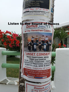 Local Announcements and go Listen to the sound of Naxos Greece -Enjoy Naxos