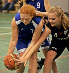 Anna von Bremen sammelte zahlreiche Rebounds ein. Foto: Gust