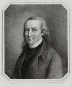 Matthias Claudius, Lithographie von Otto Speckter, um 1840, nach dem Ölgemälde von Friederike Leisching (Staats- und Universitätsbibliothek Hamburg)