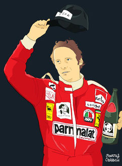 Niki Lauda by Muneta & Cerracín