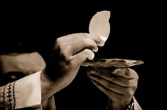 Eucharistie Feier - Hostie der Leib Christi