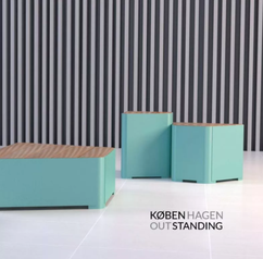 Katalog für Außenmobiliar: Bänke, Tische, Hocker, Fahrradständer...