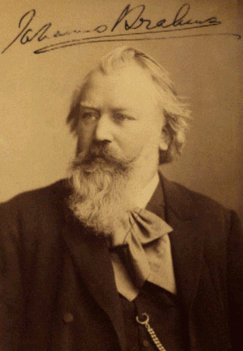 Johannes Brahms, 1889 [Public Domain]