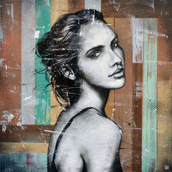GRAFFMATT - Achat oeuvre peinture originale artiste chambéry streetart portrait femme peinture streetart portrait femme galerie art tableau d'art œuvre street-art