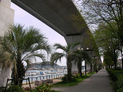 平潟湾の遊歩道