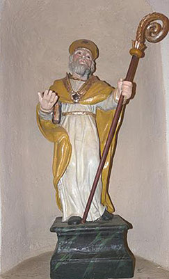 Grosseto-Prugna (région d'Ajaccio) - Statue de procession en bois (XVIIè s.) restaurée par Ewa Poli en 2022
