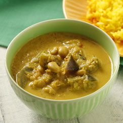 大豆の南インド風野菜カレー