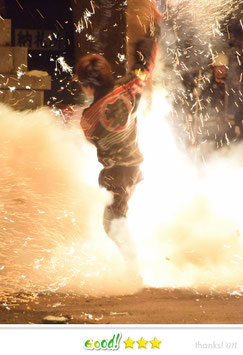 Daisukeさん：豊川進雄神社例大祭（手筒花火）