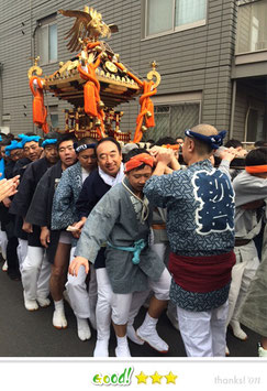 弾正睦さん: 北千住氷川神社新春初担ぎ