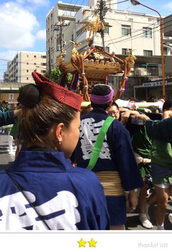大鐡さん：亀戸天神祭