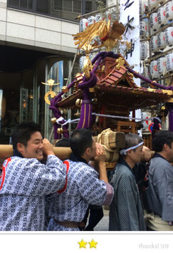 大鐡さん：芝大神宮だらだら祭連合渡御