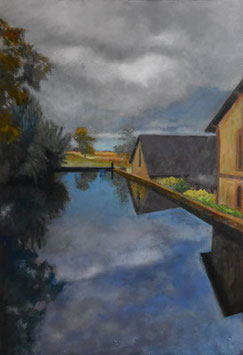 Delphine Germain - Moulin du Berceau - Huile sur toile - 50X70cm - 2018