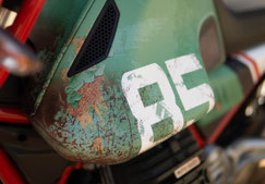 Vintage Green Moto Guzzi 85TT