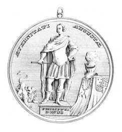 Médaille portée par les membres de la Confrérie