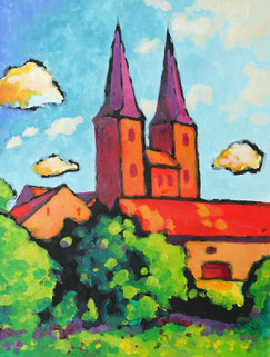 Kurs für Anfänger Einsteiger Freizeit Kreativkurs Bilder malen Kunstkurs buchen Malkurs in Hamburg Norddeutschland Bramfeld malen lernen mit Acrylfarben Malunterricht Acrylmalkurs getupfte Malerei gepunktet