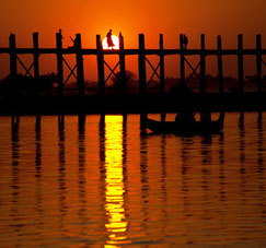U-Bein Brücke in Mandalay