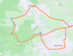 Circuit de l'exercice en côte