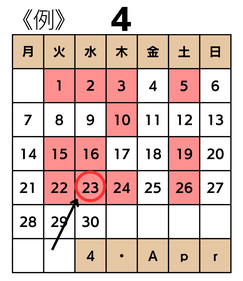 月謝支払いタイミングの例