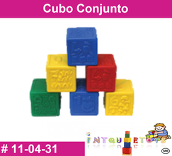 Cubo conjunto MATERIAL DIDACTICO PLASTICO INTQUIETOS PRIMERDI