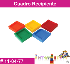 Cuadro recipiente MATERIAL DIDACTICO PLASTICO INTQUIETOYS PRIMERDI