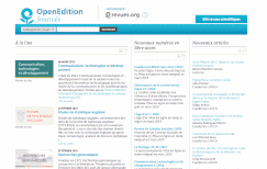 site du portail Revues.org