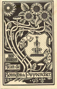 ex-libris de Jean de Bonnefon