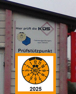Aktuelle TÜV Plakette